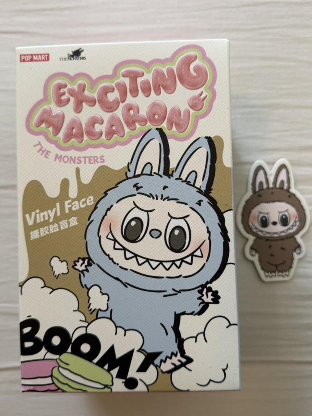 Authentic Toffee Pop Mart Labubu The Monsters Exciting Macaron Vinyl Face Blind